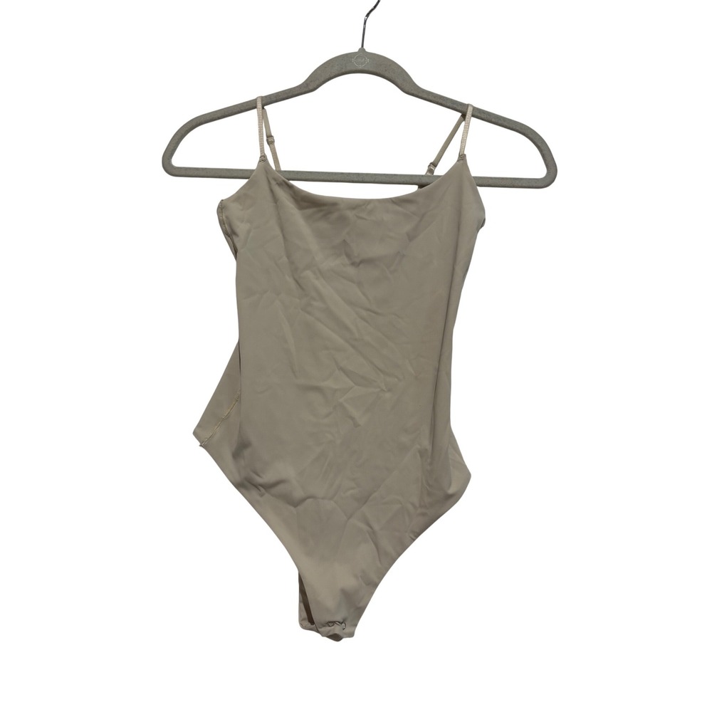 Altar'd State Intimates Bodysuit Tan Beige Adjustable Strap XS/S minimalist